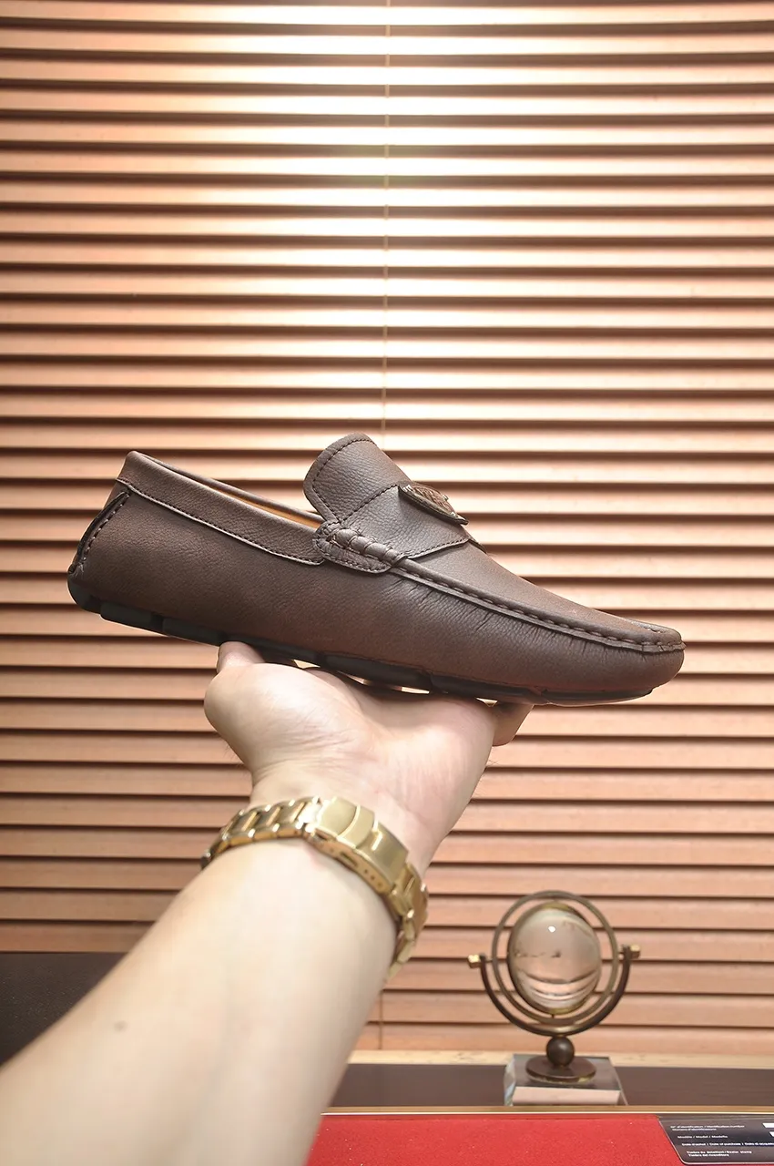 Men's Men's Shoes💰420💶【PRADA】 (High-end Niuli) New 🍀PRADA - Prada Doudou Shoes! Made of imported original cowhide, the inner top layer is comfortable cowhide lining! Original wear-resistant rubber outsole! High quality products! Code number 38-45 (45 customized)